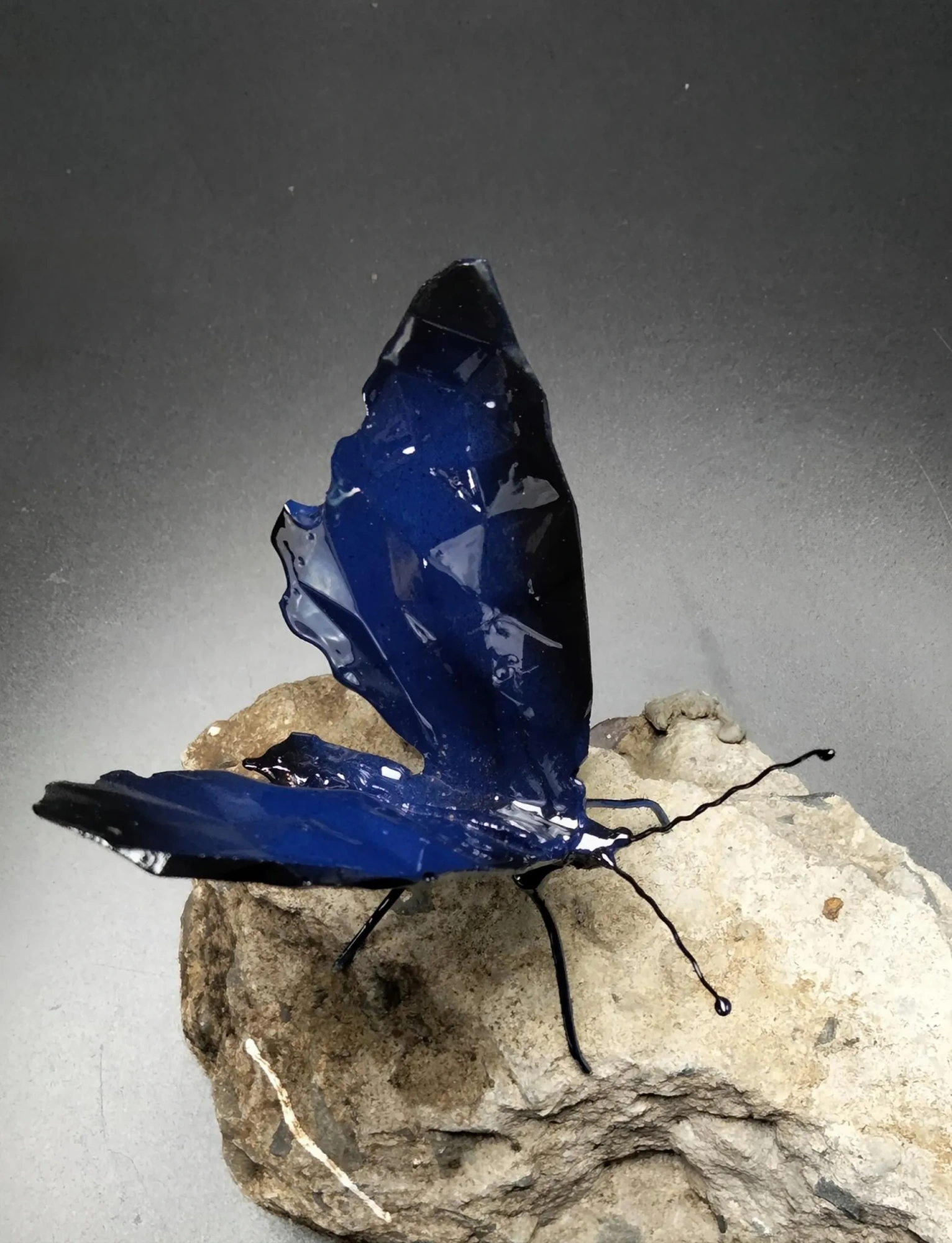 The Blue Butterfly in Spring I — sculpture by Vo Anh Tuan